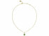 Gold Plated Shiny Padlock Necklace JUBN02193JWYGGNT/U