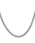 ფოტო #1 პროდუქტის Stainless Steel 4mm Wheat Chain Necklace