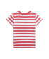 ფოტო #2 პროდუქტის Toddler and Little Girls Striped Polo Bear Cotton Jersey T-shirt