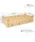 Фото #4 товара Wooden Fir Square Raised Garden Bed - 24 x 48.25 in - Natural