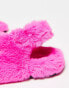 ASOS DESIGN Zactually sporty slippers in pink