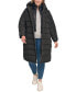Фото #6 товара Women's Plus Size Bibbed Hooded Puffer Coat