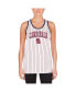 Фото #2 товара Women's White St. Louis Cardinals Sequin Pinstripe Racerback Tank Top