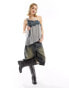 Фото #1 товара Basic Pleasure Mode asymmetric lace edge camisole in grey