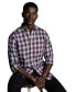 ფოტო #1 პროდუქტის Men's Slim Fit Button-Down Collar Non-Iron Stretch Poplin Check Shirt