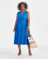 Фото #1 товара Plus Size Sleeveless Cotton Maxi Dress, Created for Macy's