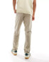 ASOS DESIGN tapered washed chino in tan