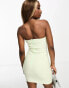 Фото #3 товара Vesper bandeau mini dress in sage green