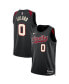 Фото #1 товара Men's and Women's Damian Lillard Black Portland Trail Blazers 2023/24 Swingman Jersey - City Edition