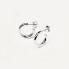 Минималистичные серебряные серьги-кольца Medium CLOUD Silver AR02-377-U