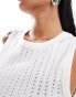 Фото #4 товара ASOS DESIGN hot fix vest in white