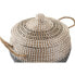 Basket set DKD Home Decor Grey Natural Bicoloured Seagrass Boho 41 x 41 x 33 cm (2 Units)