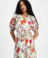 ფოტო #4 პროდუქტის Women's Floral-Print Tiered Midi Dress