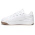 Puma Carina Street Lux Lace Up Womens White Sneakers Casual Shoes 39748701 8 - фото #3