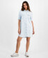 Фото #1 товара Платье женское DKNY из хлопка с короткими рукавами