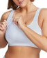 ფოტო #3 პროდუქტის Women's Full Figure Plus Size Adjustable Wirefree Sports Bra