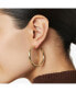 ფოტო #3 პროდუქტის Hoop Earrings - Tia Medium Gold