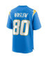 Фото #4 товара Men's Kellen Winslow Powder Blue Los Angeles Chargers Game Retired Player Jersey