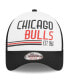 Men's White Chicago Bulls Lift Pass Foam Front Trucker 9FORTY Adjustable Hat