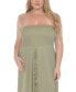 Plus Size Tube Dress Cover-Up