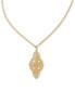 ფოტო #1 პროდუქტის Filigree Medallion Long Pendant Necklace, 30" + 2" extender