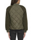 Фото #2 товара Women's Mixed Sherpa And Quilt Bomber Jacket