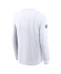 Men's White Indianapolis Colts Sideline Performance Long Sleeve T-Shirt Белый, L - фото #3