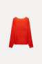 Asymmetric silk and wool blend sweater