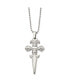 Фото #1 товара Chisel polished Dagger Pendant on a Ball Chain Necklace