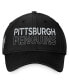 Фото #2 товара Men's Black Pittsburgh Penguins Authentic Pro Road Flex Hat