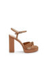 Women's Valencia Square Toe Evening Platform Sandals