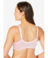 ფოტო #2 პროდუქტის Plus Size Front-Close Satin Wireless Bra