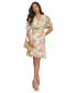 Women's Printed Swiss Dot Fit & Flare Dress