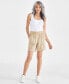 Фото #1 товара Women's Pull-On Utility-Pocket Shorts, Created for Macy's