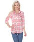 Women's Oakley Stretchy Plaid Top M - фото #1