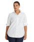 Фото #1 товара Plus-Size Easy Care Cotton Shirt