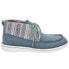 Фото #2 товара Justin Boots Breezy Graphic Moc Toe Booties Womens Blue Casual Boots JL120