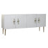 Sideboard DKD Home Decor Golden White Iron Mango wood (180 x 55 x 81 cm)