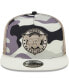 Men's White Pittsburgh Pirates Chrome Camo A-Frame 9FIFTY Trucker Snapback Hat