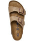 ფოტო #4 პროდუქტის Men's Arizona Essentials Oiled Leather Two-Strap Sandals from Finish Line