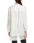 Фото #2 товара Anne Klein Nehru Linen-Blend Tunic Women's White Xs