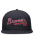 Men's Navy Atlanta Braves Evergreen Performance Fitted Hat