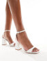 Фото #4 товара RAID Wide Fit Wink 2 block heeled sandals in white