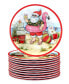 Фото #1 товара Santa's Wish 6" Melamine Canape Plates, Set of 12