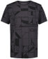 ფოტო #1 პროდუქტის Big Boys Square-Collage-Print Cotton Short-Sleeve T-Shirt