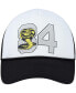 Men's and Women's White, Black Cobra Kai 84 Snapback Hat