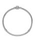 ფოტო #3 პროდუქტის Moments Sterling Silver Barrel Clasp Snake Chain Bracelet