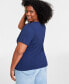 ფოტო #2 პროდუქტის Plus Size Modal V-Neck T-Shirt, Created for Macy's