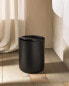 Фото #6 товара Black resin wastepaper basket with lid