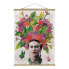 Фото #1 товара Stoffbild Frida Kahlo Blumenportrait